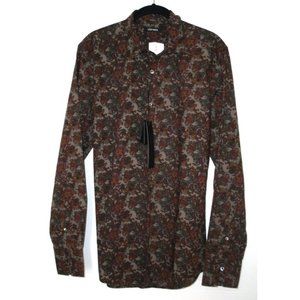 ANTONY MORATO  Dress SHIRT Florals LONG SLEEVE 100% Cotton M $119
